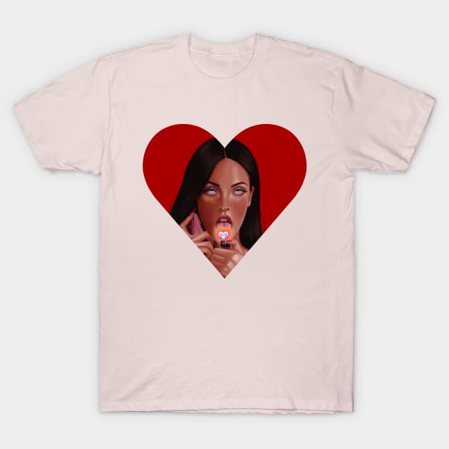 Jennifer’s Body Heart T-Shirt by thelamehuman